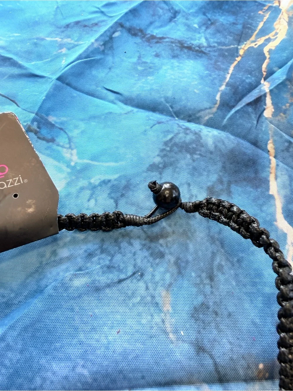 Men’s rope necklace with gems NWT!